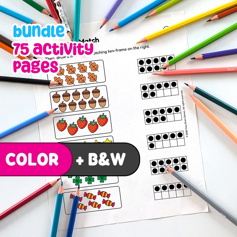 Printable PDF 75 Math Activity Pages: Counting, Addition & Subtraction | Counting
