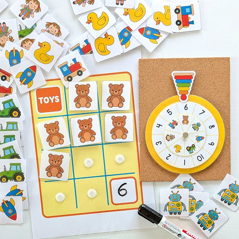Printable PDF | Direct Download Toy Counting Game