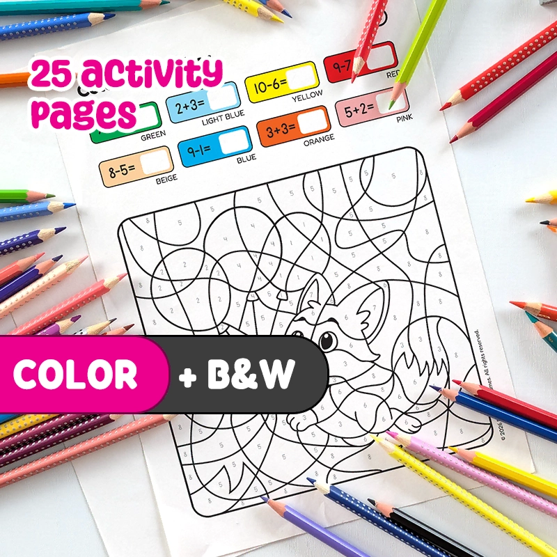 Printable PDF | Direct Download Story Problem Worksheets for Kindergarten