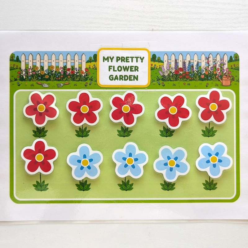 Printable PDF Instant Download Flower Number Bonds Practice for Kindergarten Kids