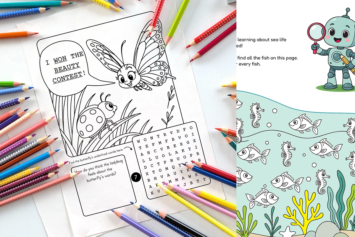 Printable Coloring Pages for Preschoolers, Kindergarteners and Beyond
