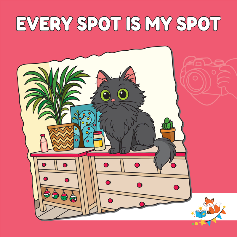 Every Spot Is My Spot | Cute Cats Coloring Book For Kids Ages 5-9