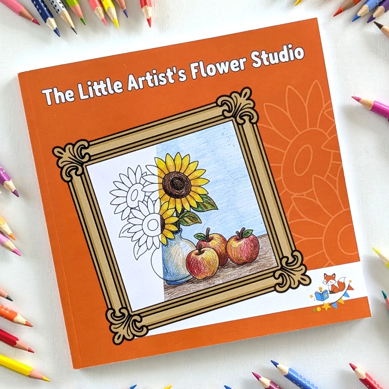 The Little Artists Flower Studio | Flowers Coloring Book For Kids Ages 6-10
