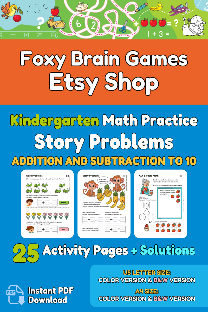 Foxy Brain Games Etsy Shop