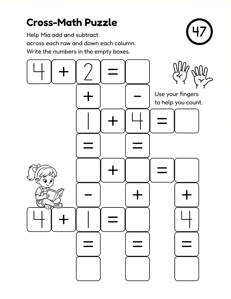 Kidergarten Math Workbook For Kids | Math Page