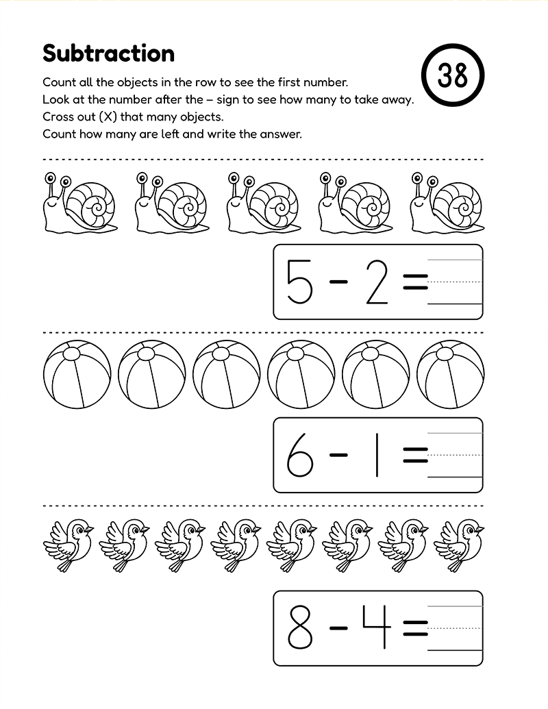 Kidergarten Math Workbook For Kids | Math Page