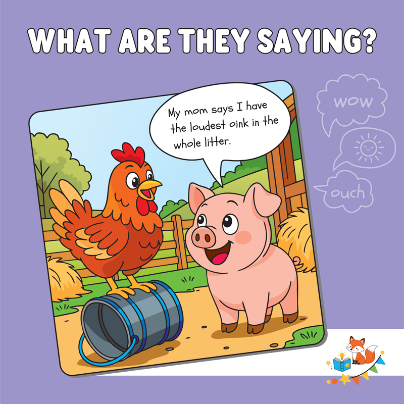 What Are They Saying | Coloring Book With Speech Bubbles For Kids Ages 5-9